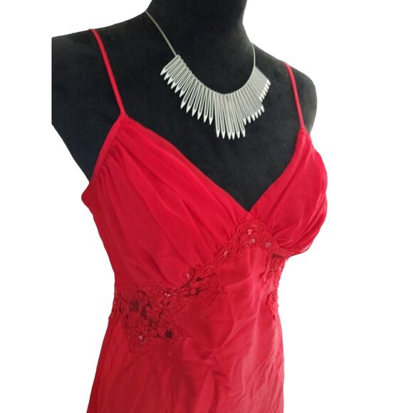 Victoria's secret gold label babydoll size M red lace and sequins - Picture 3 of 5